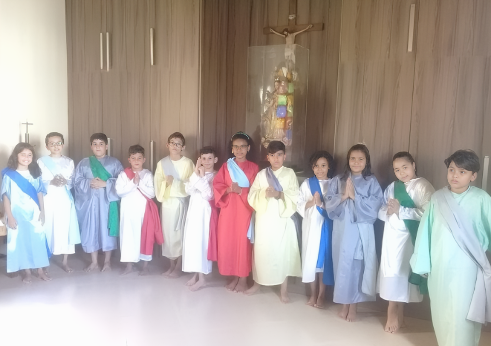 Celebração da Semana Santa em Livramento de Nossa Senhora conta com participação das crianças e lava-pé