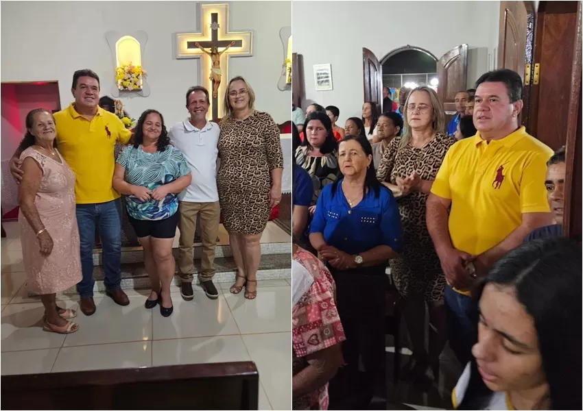 Marquinho Viana participa de missa e festejos no povoado de Monteiro, em Livramento de Nossa Senhora