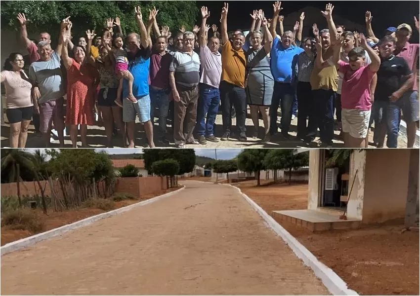 Prefeito de Livramento entrega pavimentação em Lagoa Comprida