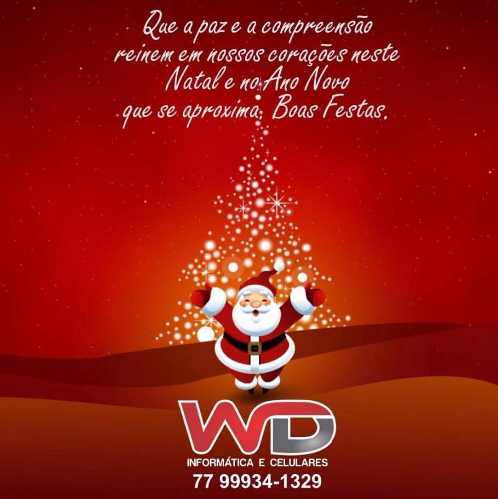 WD Informatica e celulares deseja a todos um Feliz Natal e um próspero ano novo