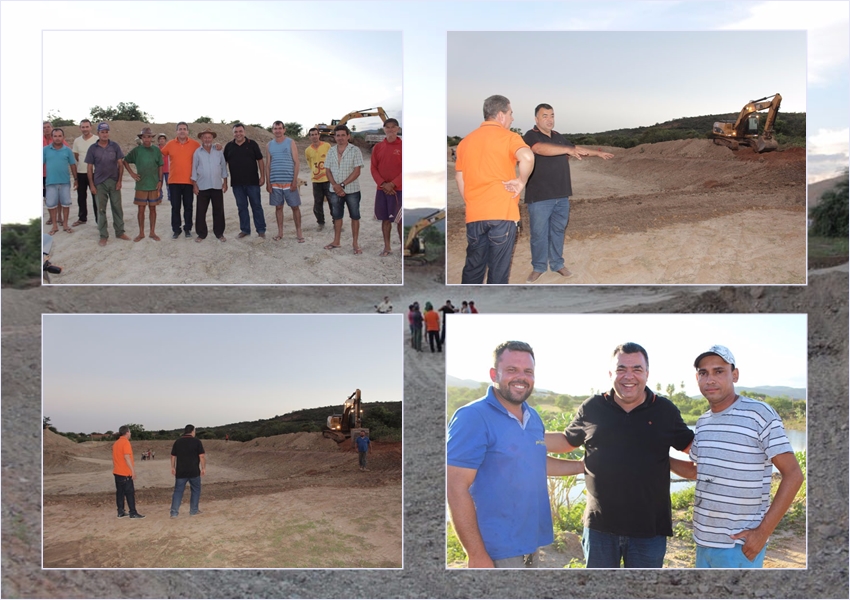Livramento: Prefeito visita serviços de ampliação e reparos na Lagoa de Daniel