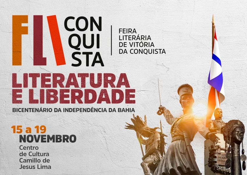 FliConquista: 1ª Feira Literária de Vitória da Conquista começa nesta quarta-feira (15)