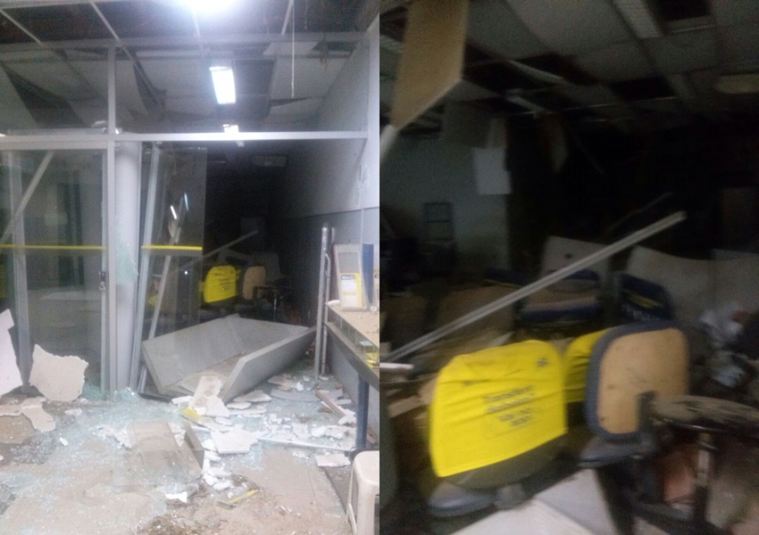 Bandidos explodem cofre e destroem agência bancária de Malhada