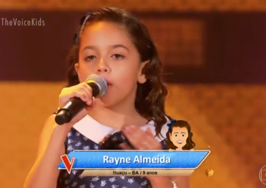 Ituaçu: Rayne Almeida brilha no The Voice Kids e é escolhida para integrar time da dupla Simone e Simaria