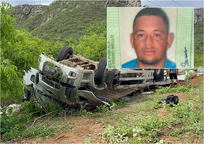Motorista de caminhão baú morre em Acidente na Serra da Almas
