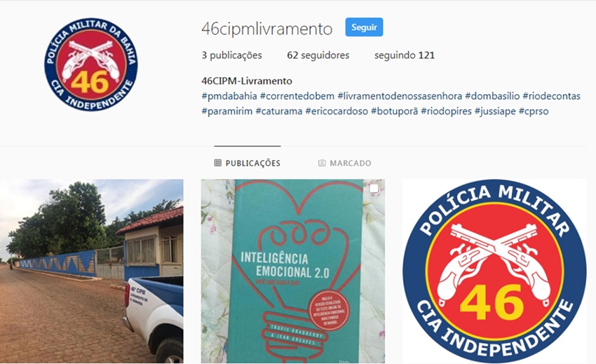 46ª CIPM: Polícia Militar lança perfil no Instagram