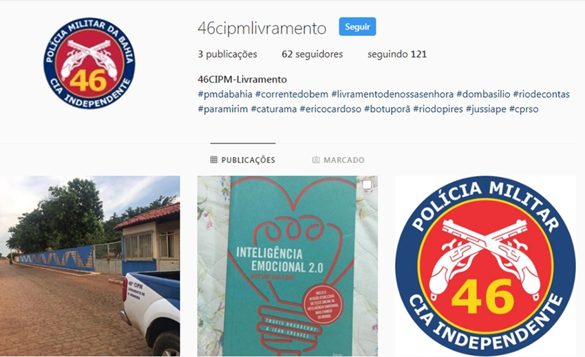 46ª CIPM: Polícia Militar lança perfil no Instagram