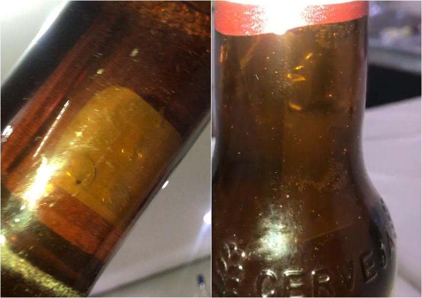 Livramento: dono de Bar encontra objetos estranhos em garrafas de cerveja lacradas