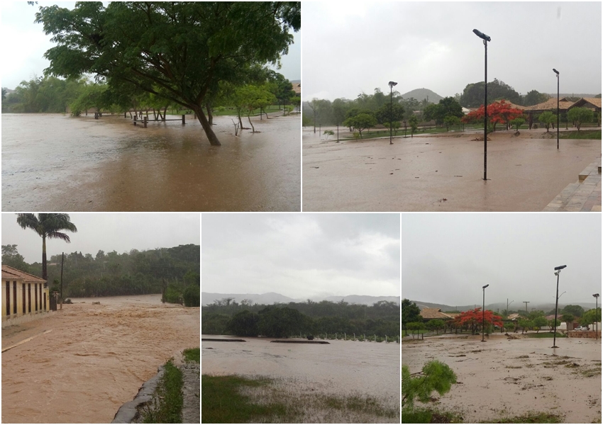 Rio de Contas: Chuva forte causa alagamentos em diversos pontos da cidade