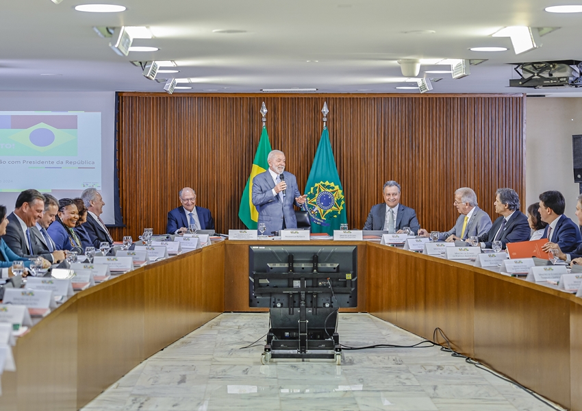 Presidente Lula e ministros fazem balanço do primeiro ano de governo