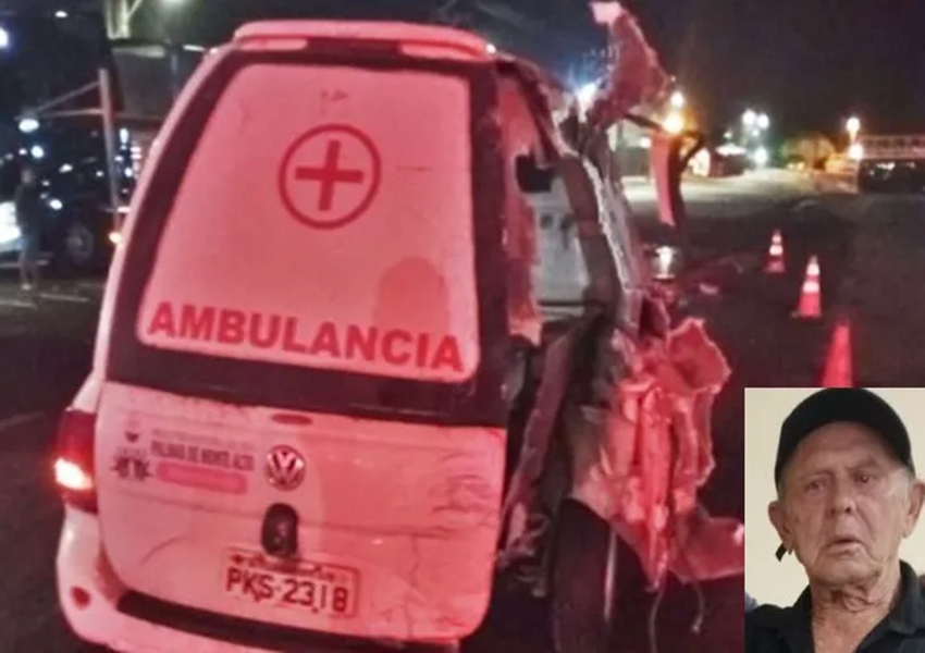 Acidente na BR-116 causa morte de paciente em ambulância de Palmas de Monte Alto