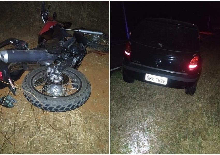 Paramirim: Acidente envolvendo carro e moto deixa uma vitima fatal na BA-152