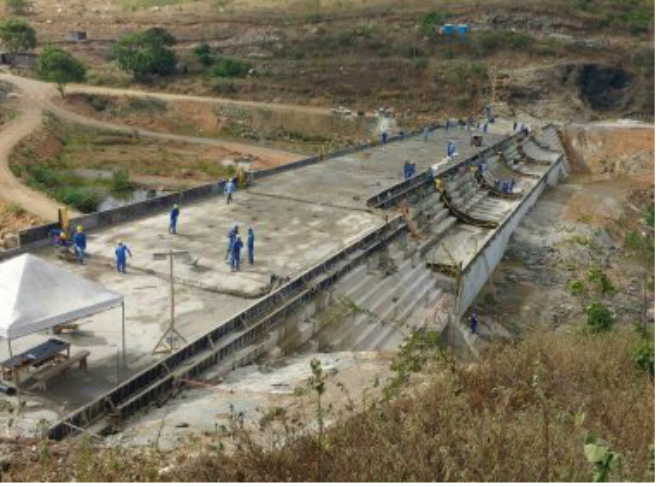 Itapé: Barragem do Rio Colônia está 57% concluída