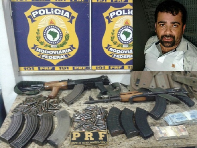 PRF apreende fuzis e munições com criminoso em Vitória da Conquista