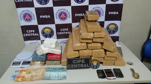 CIPE apreende 55 kg de droga em residência no município de Jequié