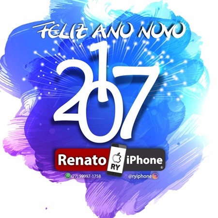 Mensagem de Ano Novo da loja Renato Iphone
